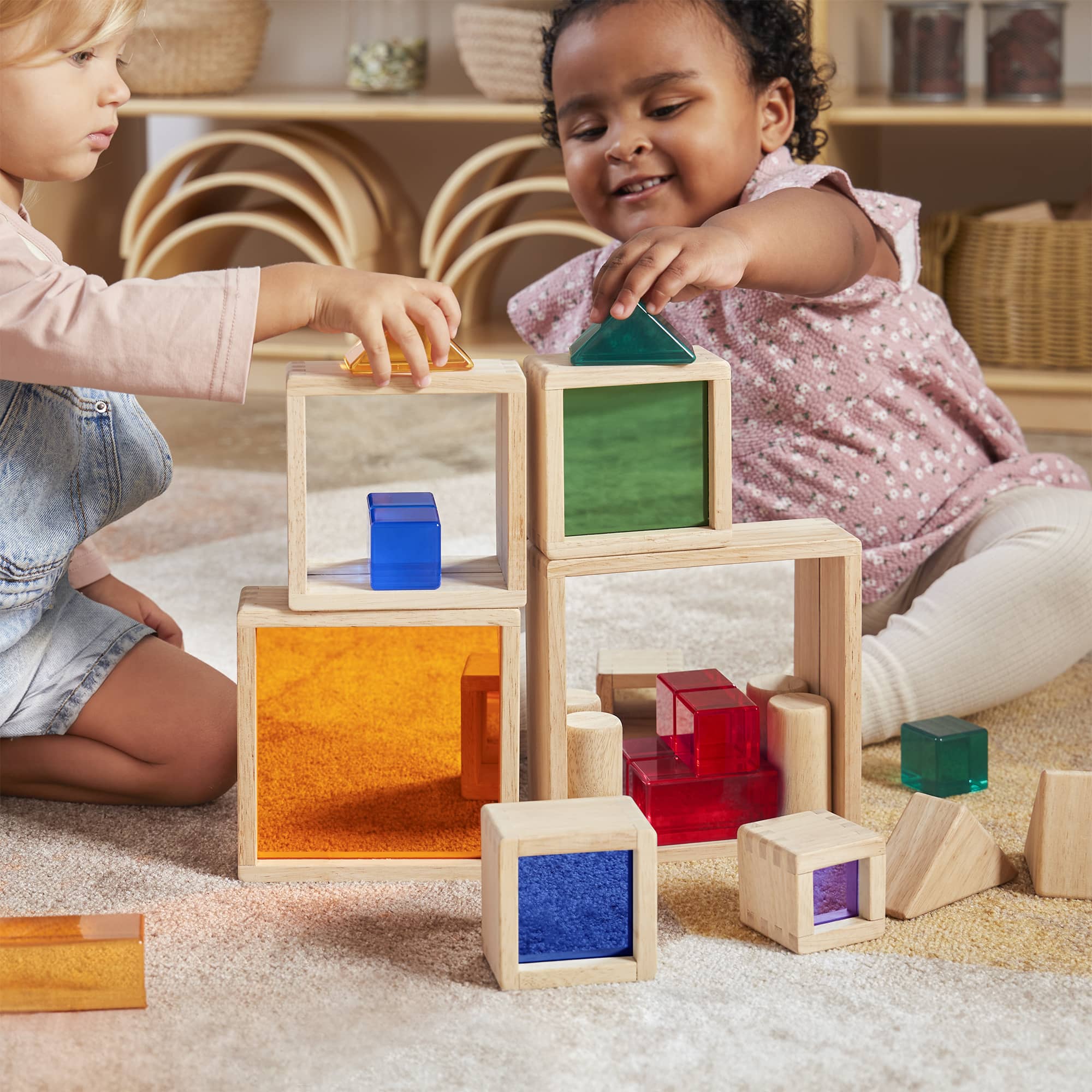 Nesting Pyramid Mirror Set