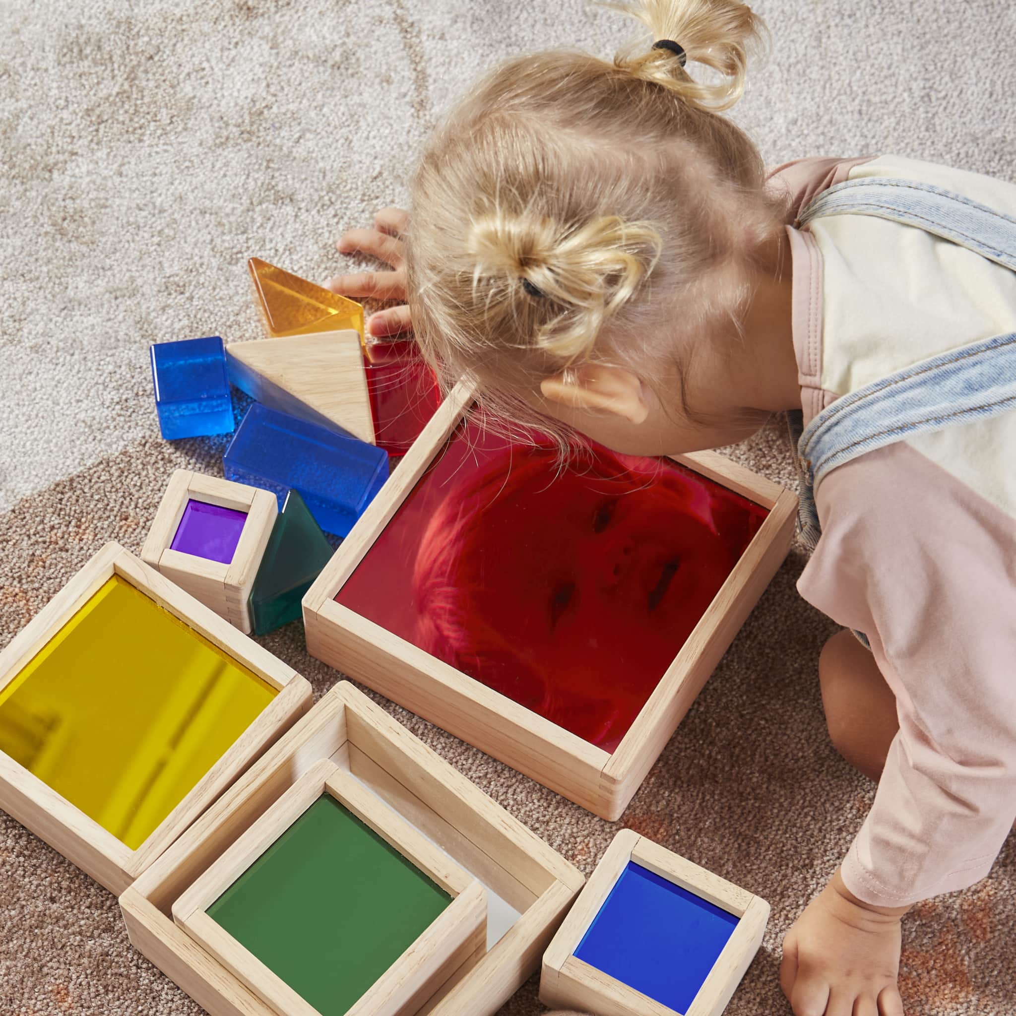 Nesting Pyramid Mirror Set